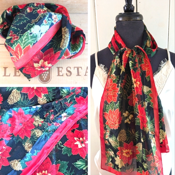 Elaine Gold Collection XIIX holiday silky scarf - Picture 1 of 8